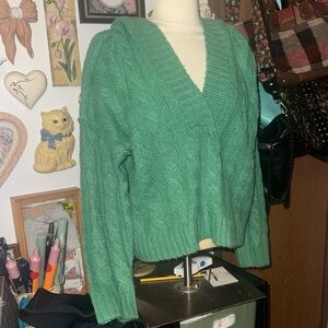 Women's Green Sweater